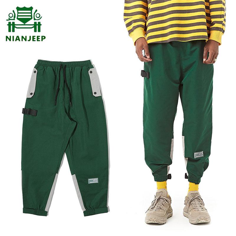 

Streetwear Patchwork Cargo Pants Men Hip Hop Loose Multi-pocket Trousers Male Tatical Joggers Harajuku Casual Harem Sweatpants, Beige