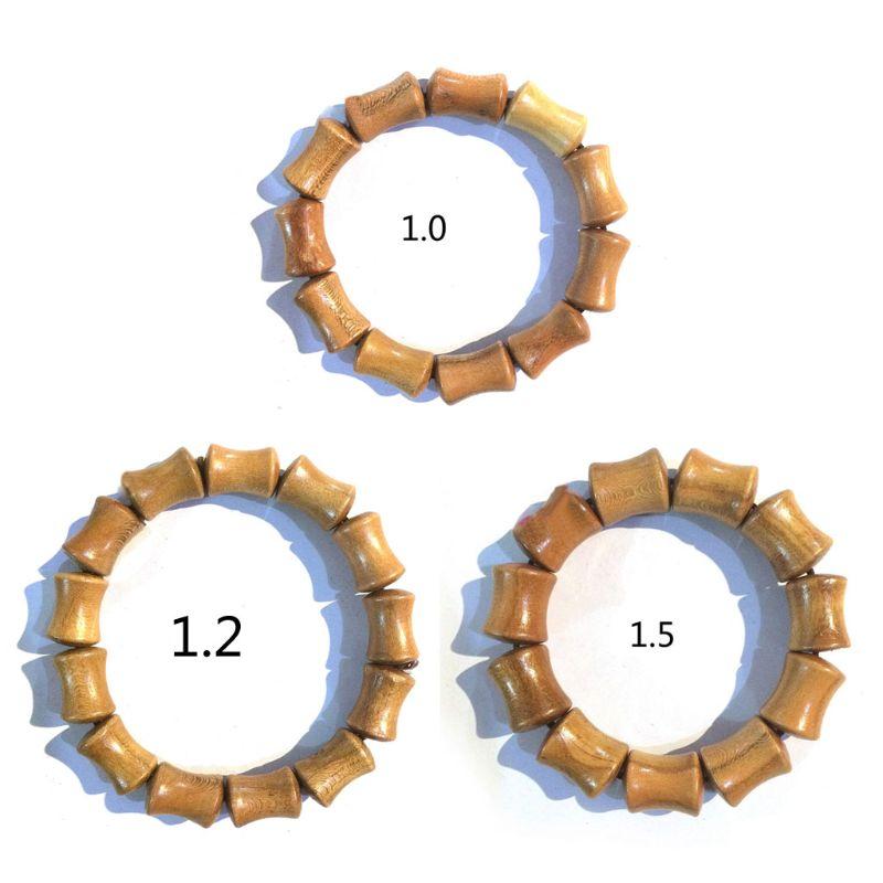 

Natural Peach Wood Bead Tibetan Om Buddhist Prayer Bracelet Meditation Wristband