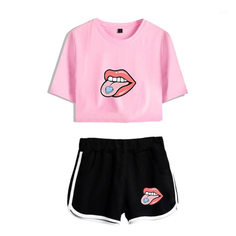 

Emma Chamberlain two piece set New Shorts Women Funny Emma Chamberlain shorts Outerwear Summer Soft Elastic Waist Hot1, Beige