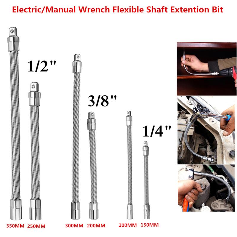 

New 1pc Hex Shank Flexible Extension Bar Adapter Ratchet Wrench Drive Flexible Extension Bar Adapter Socket Wrenches Hand Tool