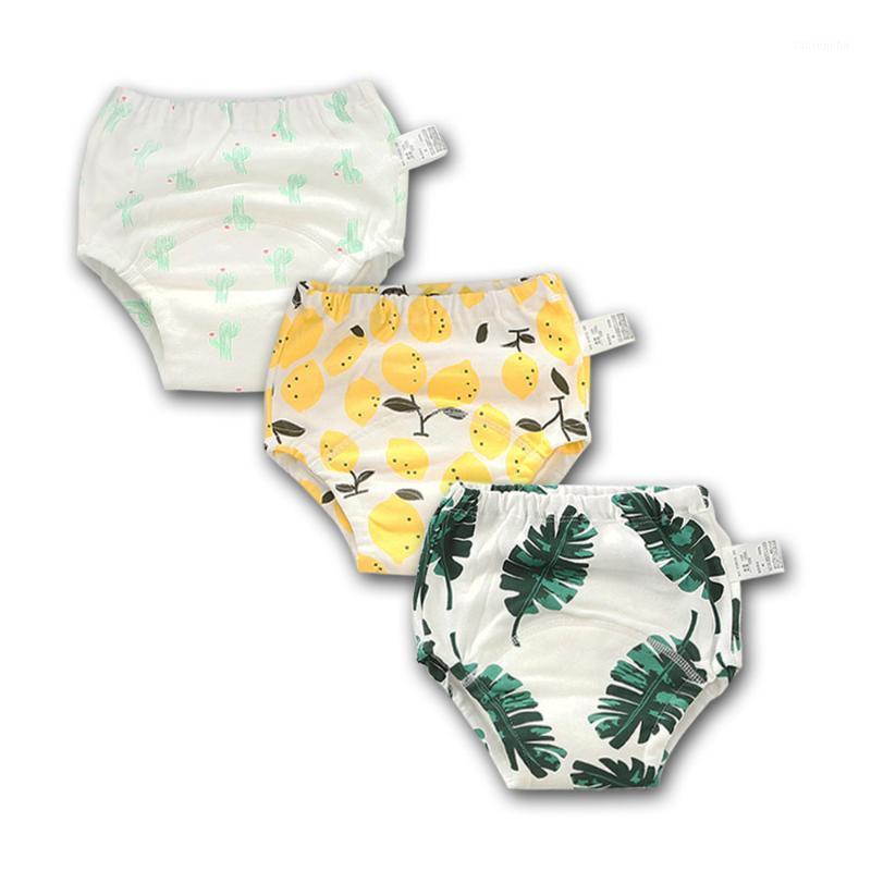 

3pcs Reusable Potty Training Pants Baby Kids Boys Girls 6 Layers Washable Underwear Waterproof Diaper Nappies Size 80 90 100 1101, White