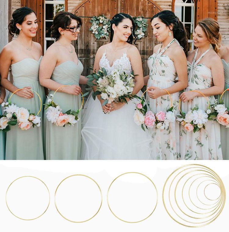 

Metal Dreamcatcher Ring Garland Artificial Flower Christmas Wreath Wedding Bride Handmade Flowers Garland DIY Dream Catcher Hoop1, 10cm