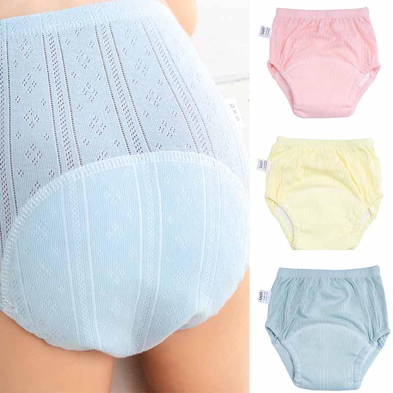 

Cloth Diapers Born Training Pants Baby Shorts Solid Color Washable Underwear Boy Girl Reusable Nappies Infant Panties