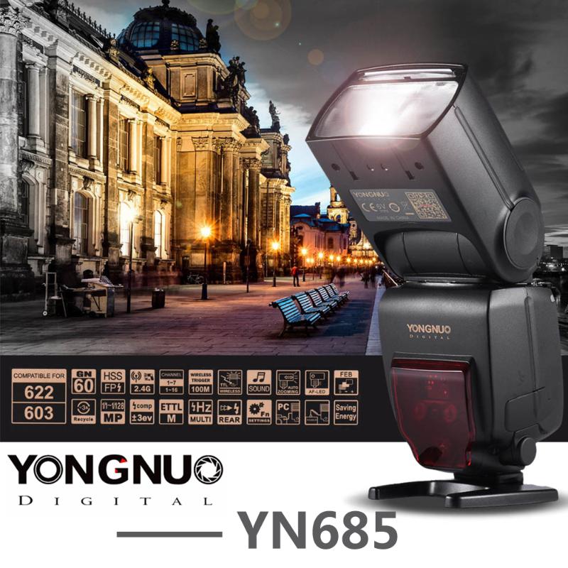 

YONGNUO YN685 Wireless 2.4G HSSL/iTTL Flash Speedlite for D750 D810 D7200 D610 D7000 DSLR Camera Flash Speedlite