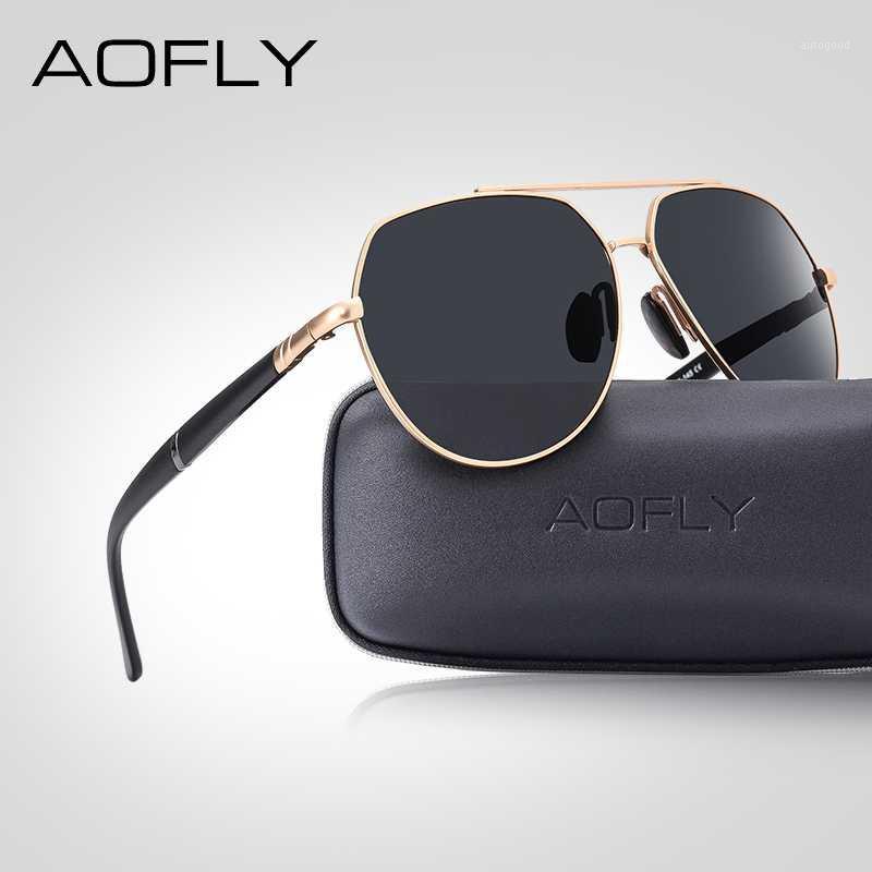

Sunglasses AOFLY Brand Design Pilot Polarized Men Aviation Driver Sun Glasses Vintage Shades For Male Lunette Soleil Homme UV4001