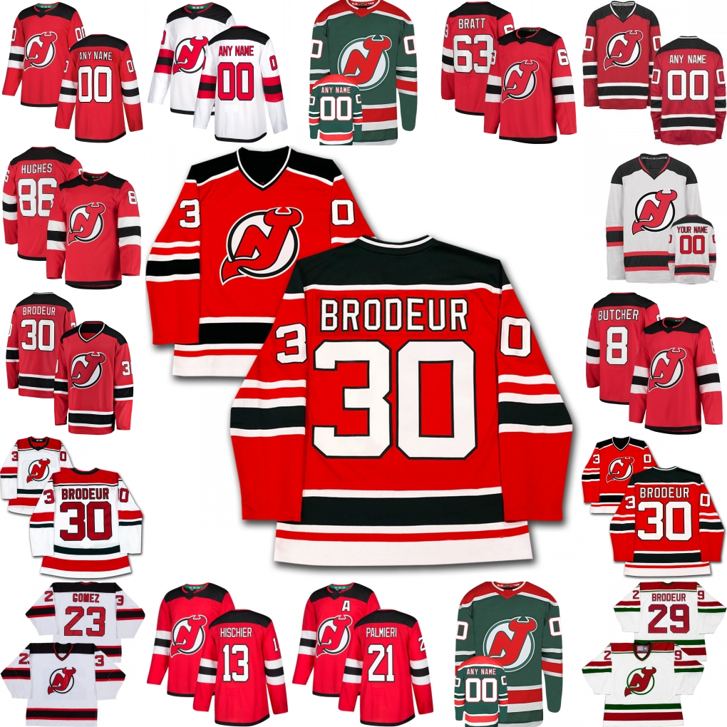

Hockey Jersey Pavel Zacha Nathan Bastian Will Butcher Jesper Bratt Jesper Boqvist Janne Kuokkanen Nick Merkley Kevin Bahl, Red 1992