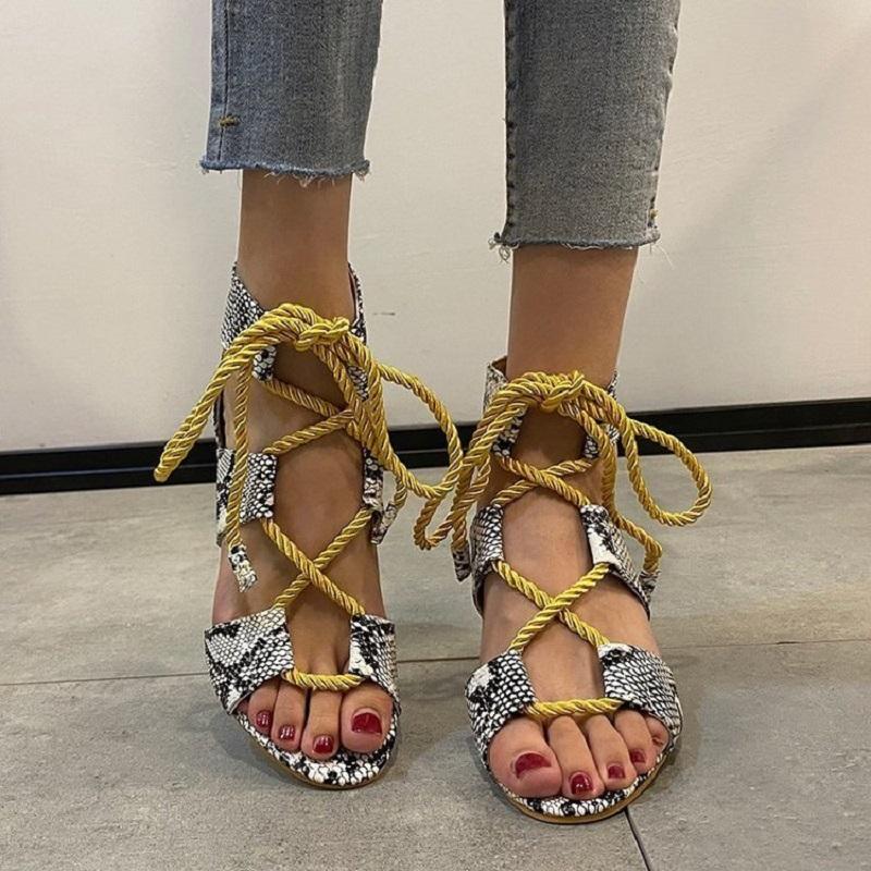 

Sandals Women Sexy Gladiator Heels Lace Up Platform Wedge Espadrilles Summer Shoes Woman High, Black