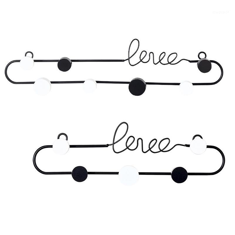 

2 Pcs Black Creative Letters Hooks Hangers Metal Wall Art Home Organization Hanging Clothes Hat Hanger Hook Coat Rack1