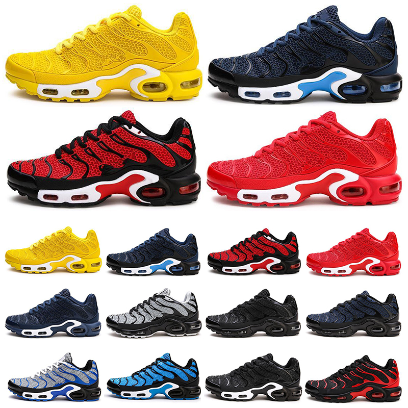 

2020 Tn Plus Running Shoes Size US 13 Mens Trainers Triple Black White Psychic Pink Bred Bumblebee Outdoors Sports Sneakers B-131, Color 4