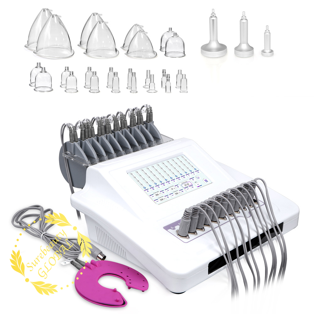 New Digital Frequency Conversion System Muscle Stimulator Body Slimming Vacuum Therapy Breast Enlargement Machine Free Shipping