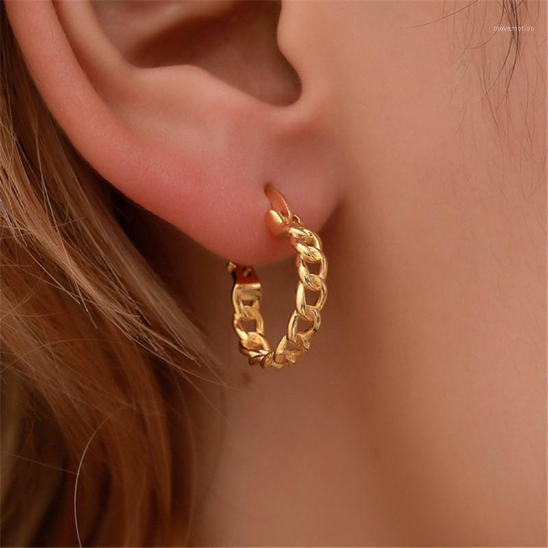 

new fashion cool wind simple hollow geometric ear rings for women Short irregular Chain Earrings temperament girl party jewelry1