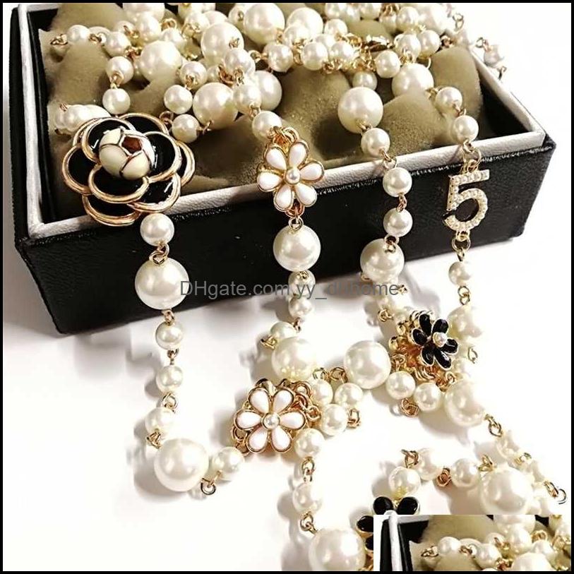 

Pendant Necklaces & Pendants Jewelry Mimiyagu Long Simated Pearl Necklace For Women No.5 Double Layer Party 220121 Drop Delivery 2021 S94J1