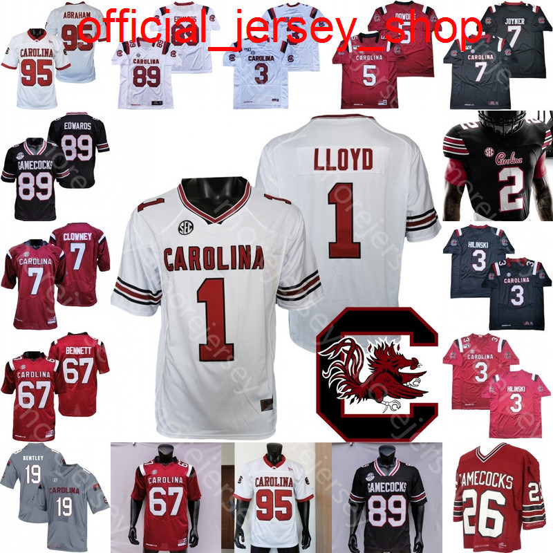 

South Carolina Gamecock Jersey NCAA College Jadeveon Clowney Zaquandre White Zeb Noland Jason Brown MarShawn Lloyd Juju McDowell Josh Vann, Black iii