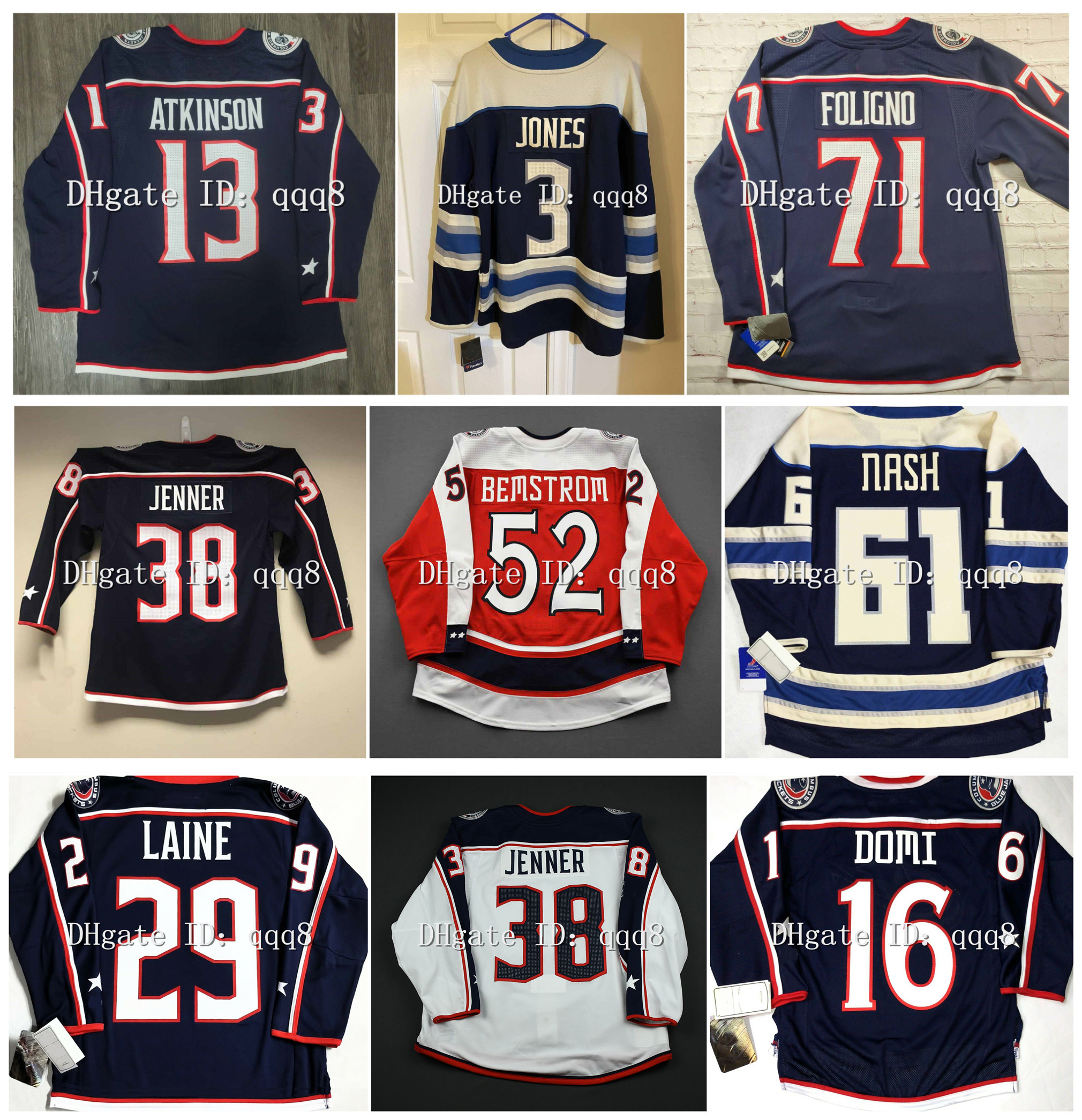 

Boone Jenner Hockey Jersey 29 Patrik Laine 8 Zach Werenski 3 Seth Jones 14 Gustav Nyquist JOHNNY GAUDREAU 34 Cole Sillinger 93 Jakub Voracek Rick Nash Bjorkstrand Domi, Men