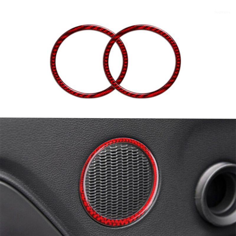 

For Mustang 2020-2020 Door Speaker Panel Cover Red Trim New High quality1