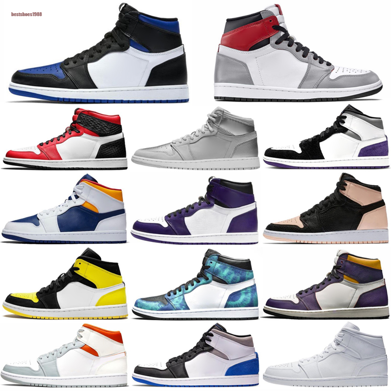 

Size 36-47 Jump men 1 Basket ball Shoes Athletics Shoe For Women men Sports Torch Hare Game Royal Pine Green Court, Color 10