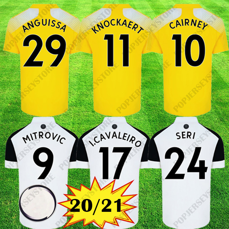 

20 21 MITROVIC CAIRNEY Soccer Jerseys 2020 21 SERI I.CAVALEIRO ANGUISSA KNOCKAERT Bobby Reid Mario Lemina Football shirt, Black;yellow