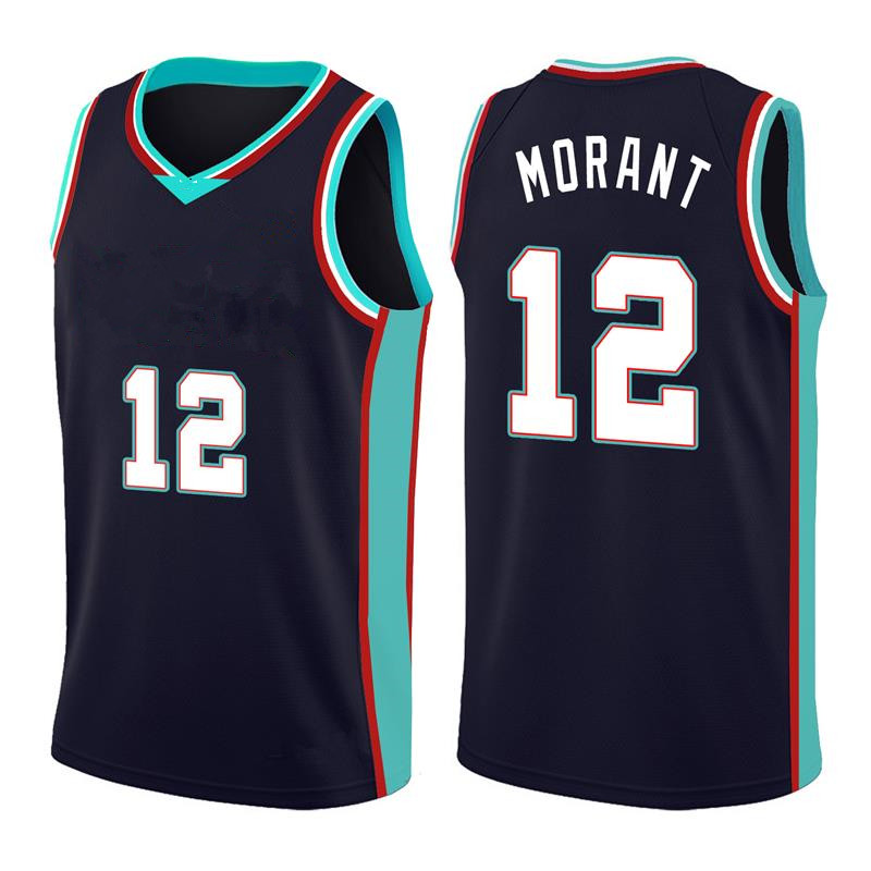 

Free Ja 12 Morant Jersey Basketball Jerseys Mens S-XXL Black Green White
