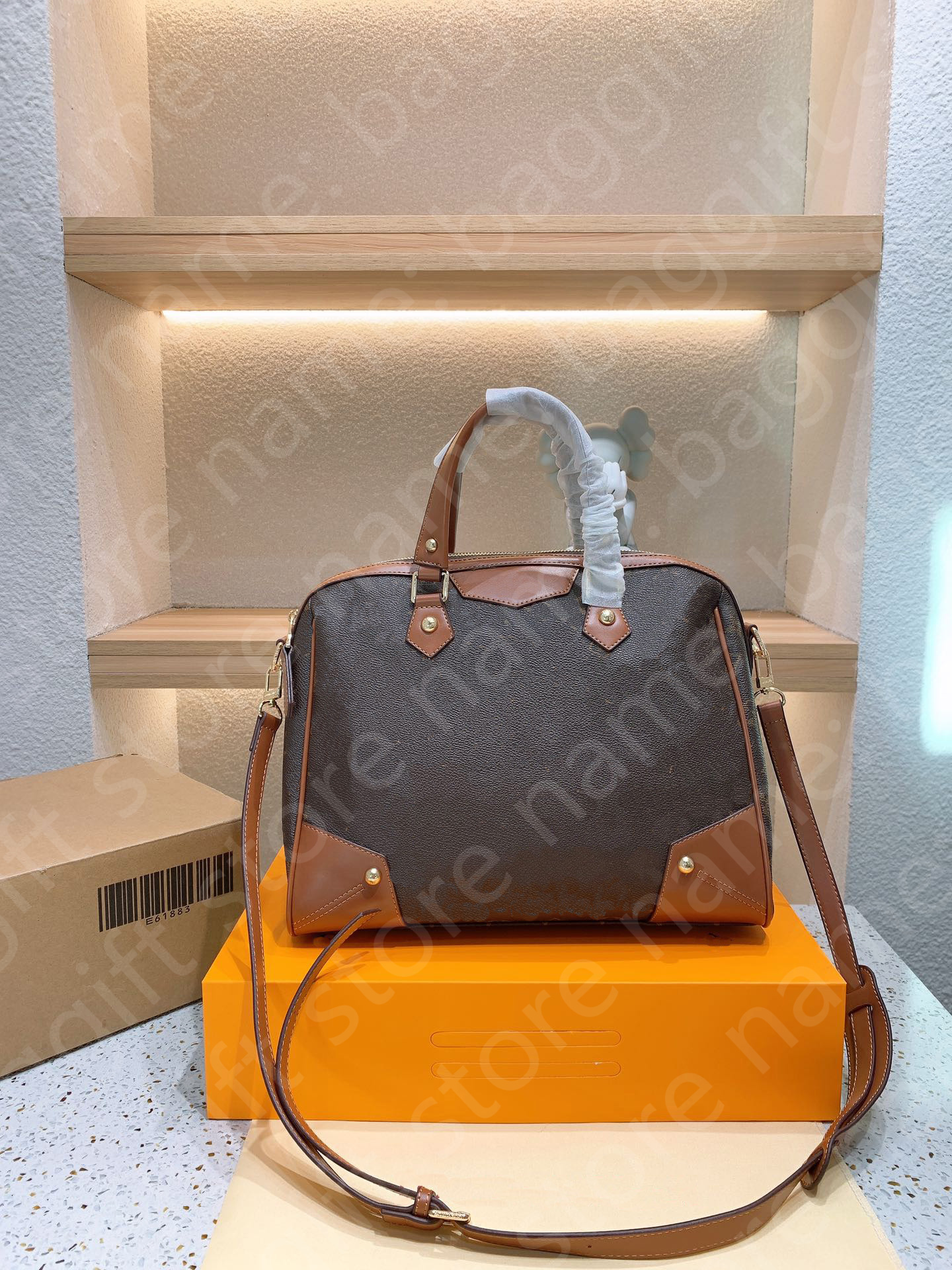 

Retro Petit Palais handbag Vintage cross body shoulder bags medium travel Luggage Cluny Tote NEO Alma Brown flowers Monogrems Luxury Design Leather Pockets, No bags;for balance