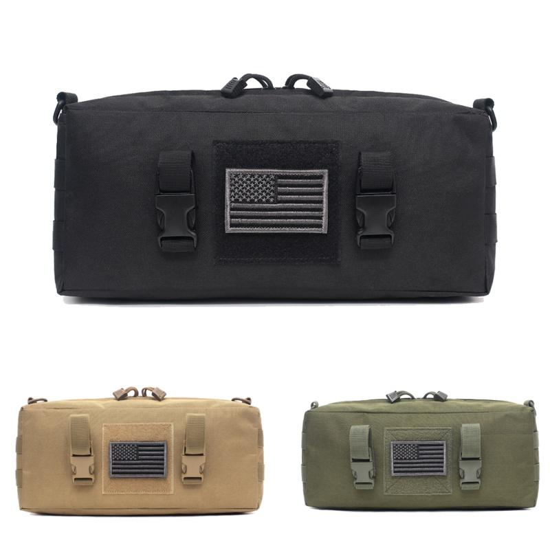 

Tactical Camping Hiking Pouch Bag Waterproof Shoulder Bag Oxford Outdoor Climbing Bags, As the picture