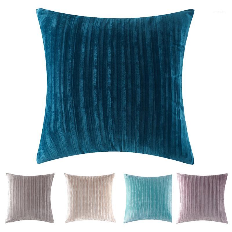 

Nordic Cushion Covers Super-Soft Striped Velvet Corduroy Home Decorative Pillow Cover for Sofa 45x45cm Decorative Pillow Case1, Beige