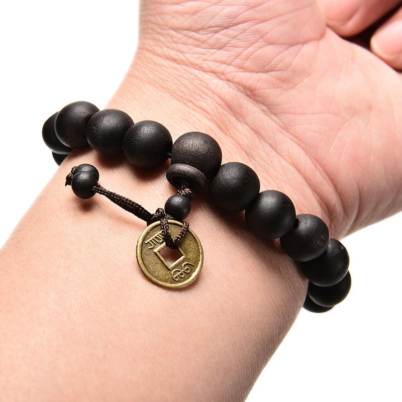 

Wrist Ornament Men Jewelry Wood Buddha Beads Religion Charm Buddhist Tibet Buddhist Tibetan Decor Prayer beads Bracelet Bangle