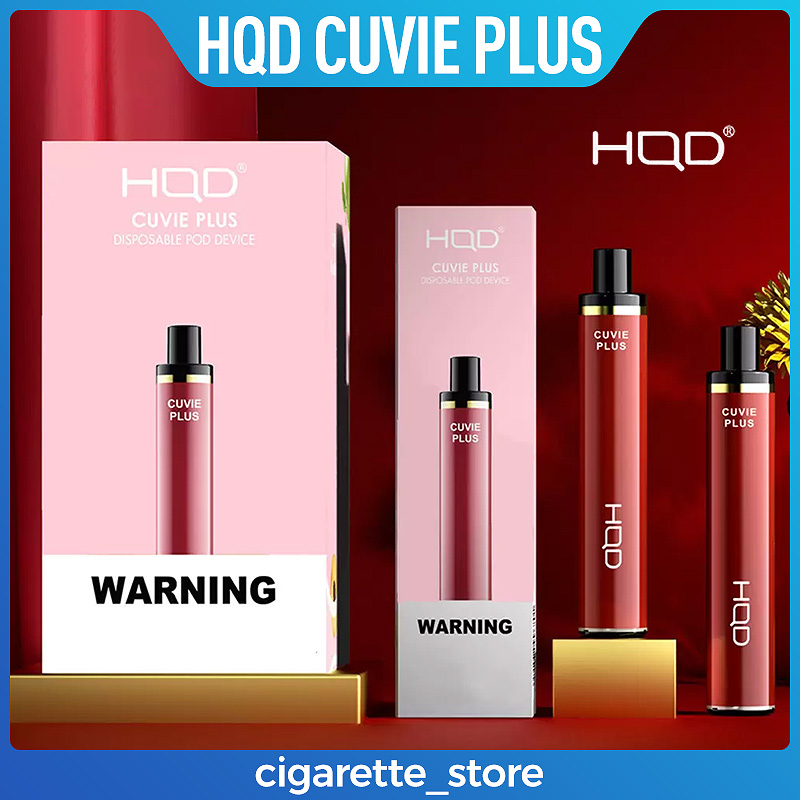 

Original HQD Cuvie Plus 1200Puffs Disposable E cigarettes Pods Device Vape Pen Starter Kits Pre-filled 5ml 950mAh Battery Cartridge VS Elux Legend