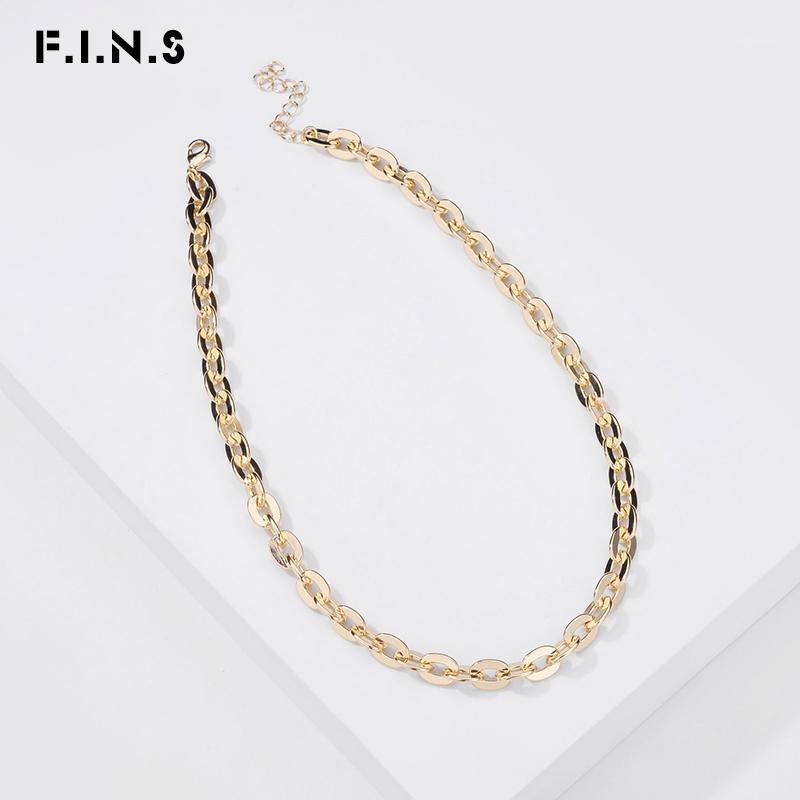 

JShine Classic Chain Link Necklace Chunky Thick Cuban Curb Chains Necklaces Women Gold Silver Color Metal Chain Fashion Jewelry1