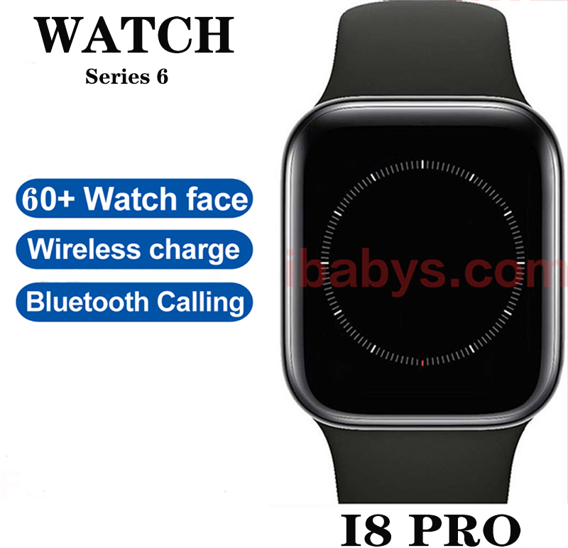 

2020 NEW I8 PRO Series 6 44mm Wireless Charging Smart Watch Smartwatch for goophone 12 pro max 6 6s 7 8 X XS plus