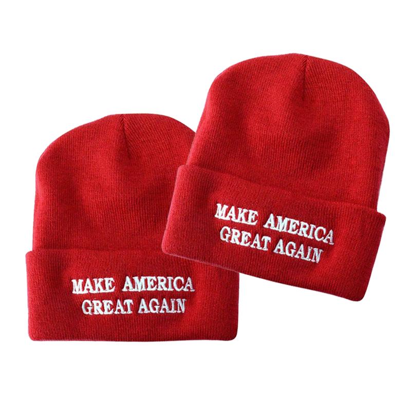 

2020 Red Beanies Skullies Hat Re-Election Again Embroidery MAGA New Cap Cotton Winter Hat Unisex, 1pcs