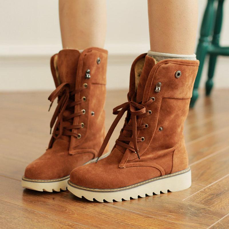 

Plush Women Warming Boots Suede Outdoor Winter Feather Casual Shoes Durable Female Snow Boots Footwear, Beige