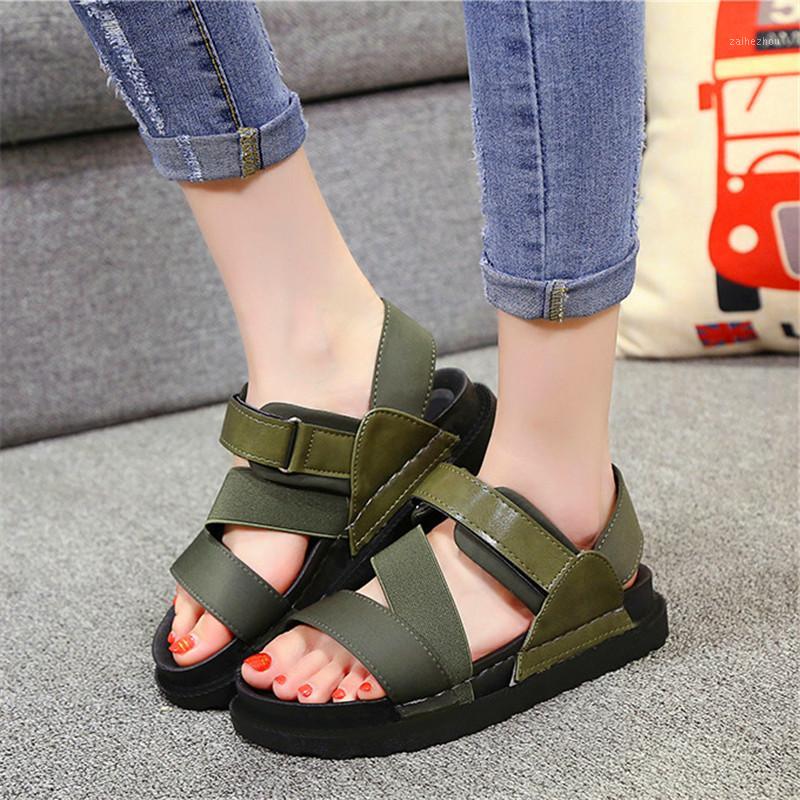 

Summer Roman women's sandals thick bottom sponge cake students flat bottom fashion comfortable women's sandals1, 02