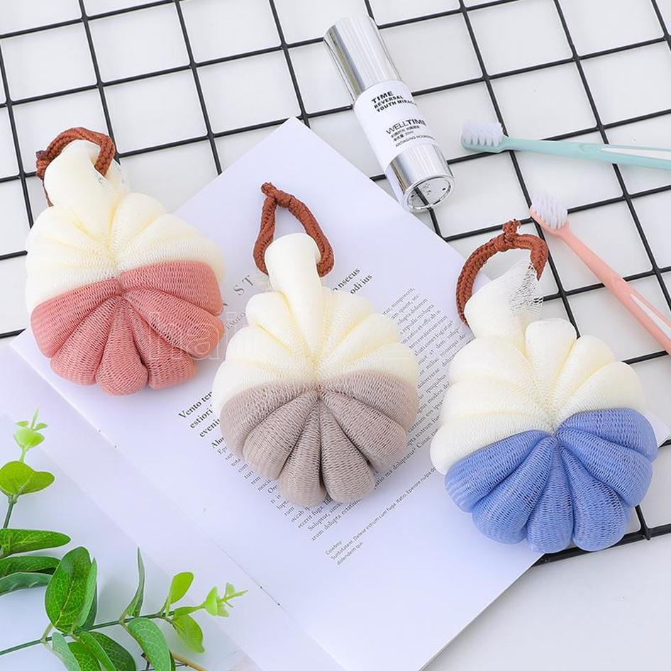 

50 Pcs Soft Mesh Bath Sponge for Shower PE material skin care body massage decontamination bath flower Bathroom Accessories