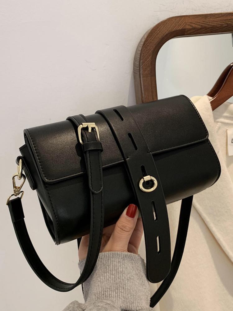 

Solid Color Crossbody Purses Mini Brand Handbags Designer Flap Shoulder Bag Fashion Pu Leather Messenegr Bag for Women 2021, Black