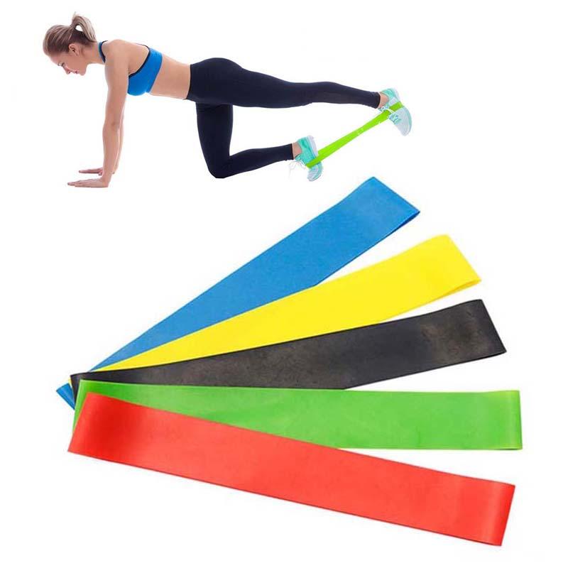 

5 Colors Resistance Bands Indoor Fitness Equipment Latex Fitness Bands Sports Exercise Elastic Gymnastic Band Training Gum