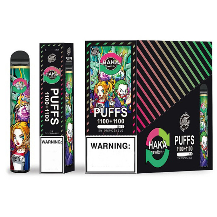 

Original HAKA Switch 2in1 Disposable Pod Device 2 In 1 Vape Pen System Pod 2200 Puffs 7ml 950mAh Dairy Vapor Bar Stick
