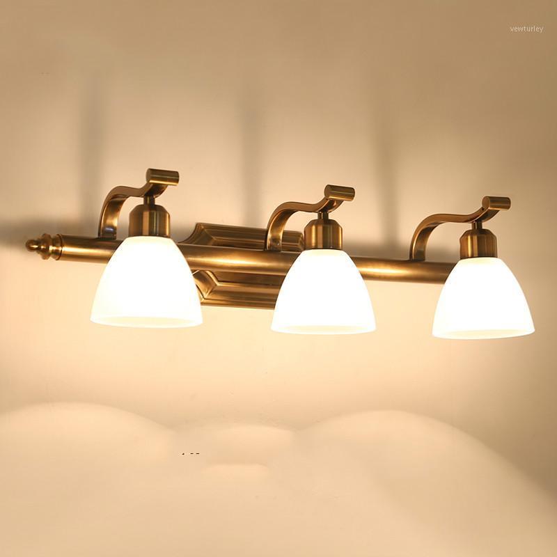 

European style simple LED bathroom mirror cabinet bathroom dressing table makeup lamp American mirror front wall lamp MJ11251