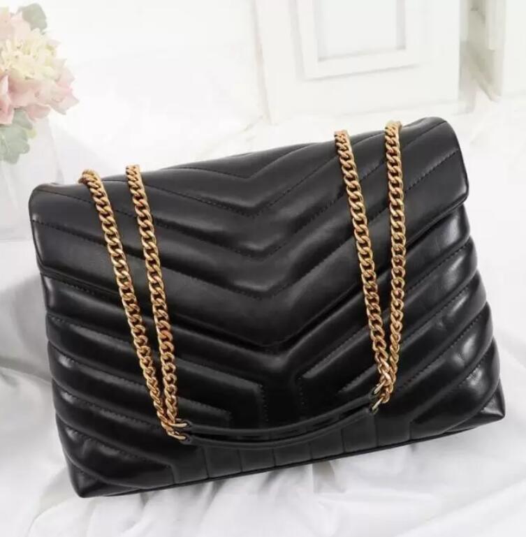 

designer handbag LOULOU shaped seam leather ladies metal chain shoulder bag high quality flap bag messenger bag wholesale