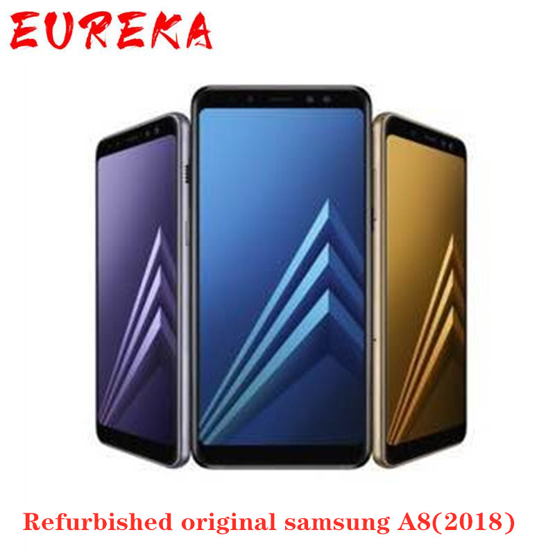 

Refurbished Samsung Galaxy A8 A530F Dual SIM 5.6 inch 4GB RAM 32GB ROM 16MP Unlocked 4G LTE Smart mobile Phone, Black