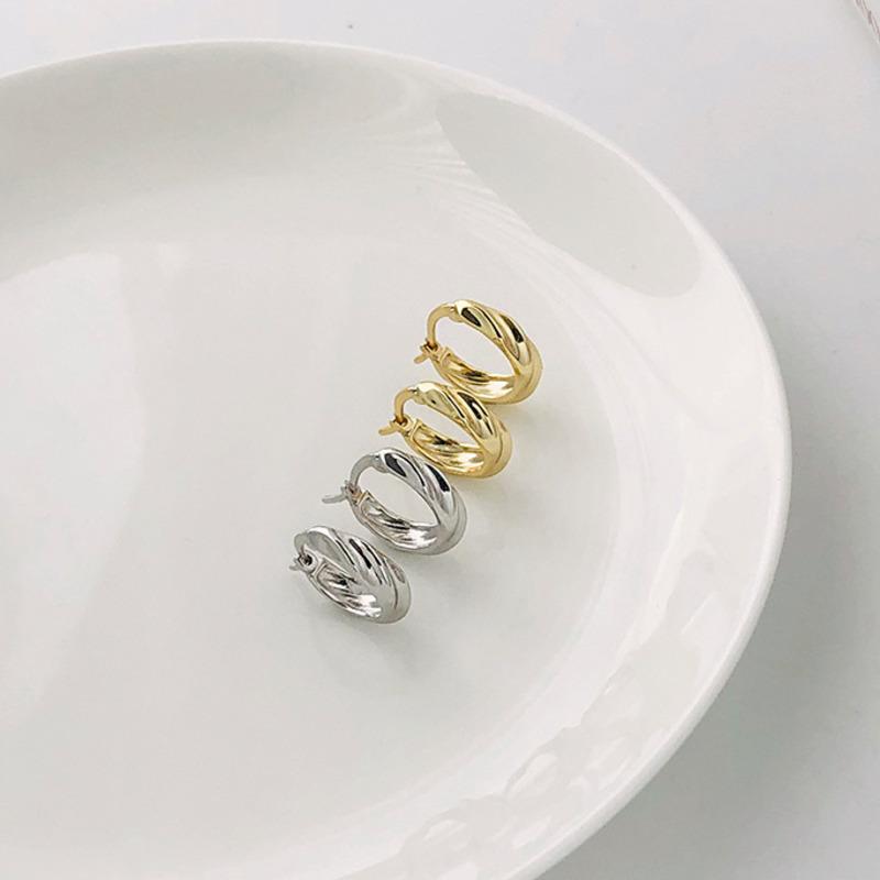 

Hoop Earring 100% Sterling Silver 925 Earrings Gifts For Women Gothic Minimalist Earing Brincos Para As Mulheres Fine Jewelry