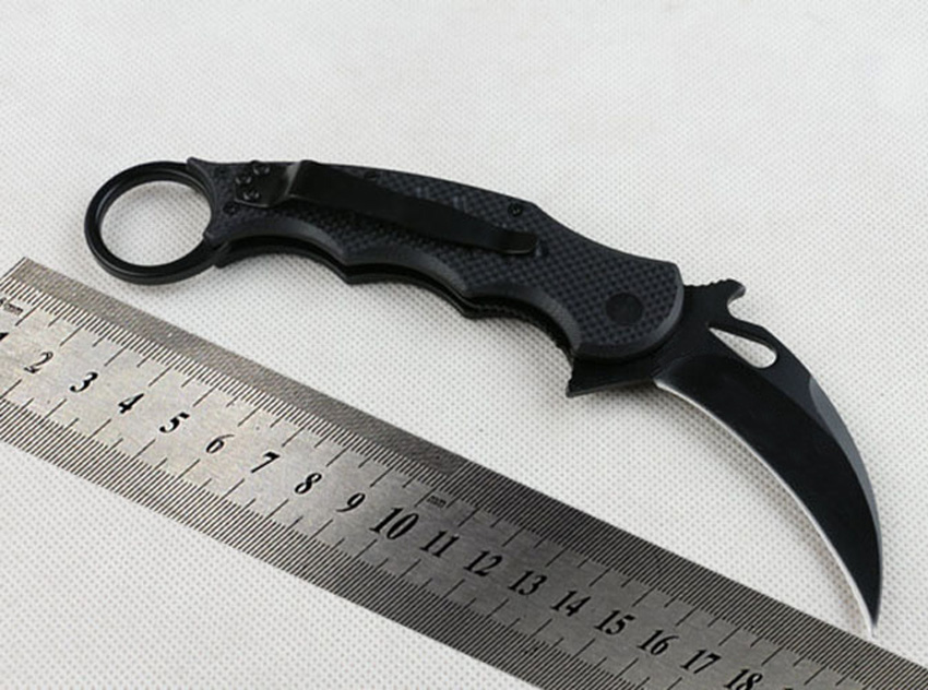 

Hot sale! Karambit Claw knife 440C 59HRC folding Blade knife Outdoor survival tactical knife knives New in Paper box packing