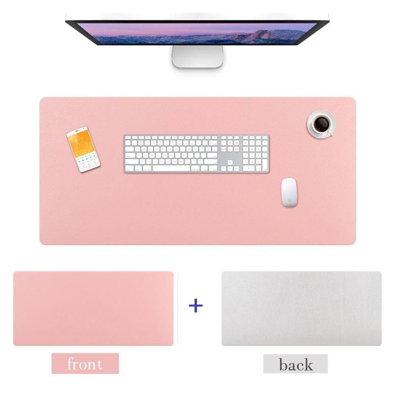 

Dual-Side Large Mouse Mat Leather Computer Keyboard Mice Pad PU Smooth Soft Waterproof Desktop Mousepad Rollable Table Cover