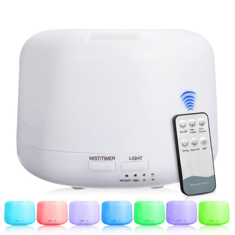 

Air Humidifier Essential Oil Diffuser 300ML Ultrasonic Cool Mist Maker Fogger Humidifier LED Lamp Aroma Diffuser Electric