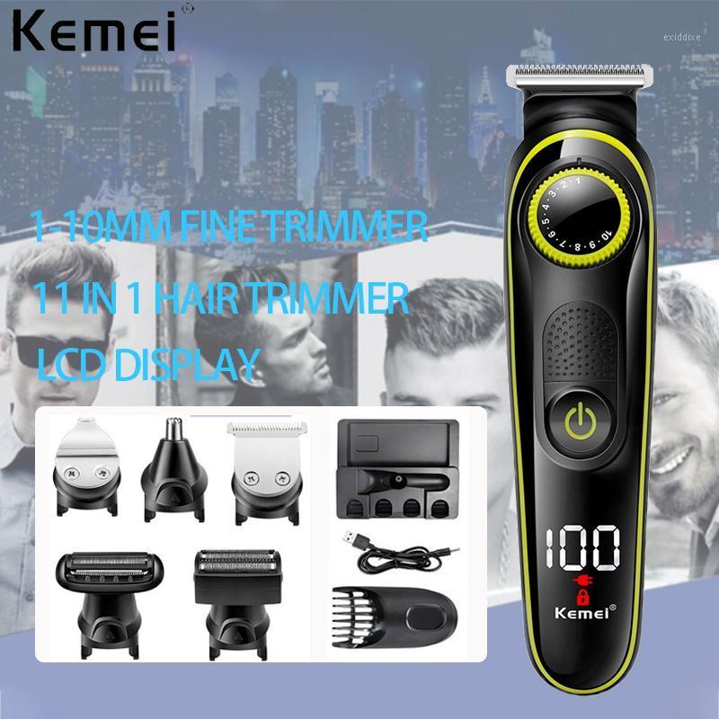 

KEMEI Barber Hair Clipper Professional 11 In 1 Hair Trimmer For Men Beard Electric Clipper Cutting Machine Trimmer1