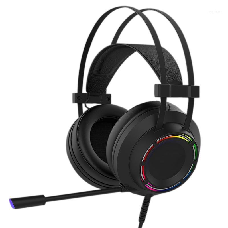 

Wired Headset Computer E-Sports Game 7.1 Channel Eating Chicken Listening Argument Overweight Bass with Mic1, Black