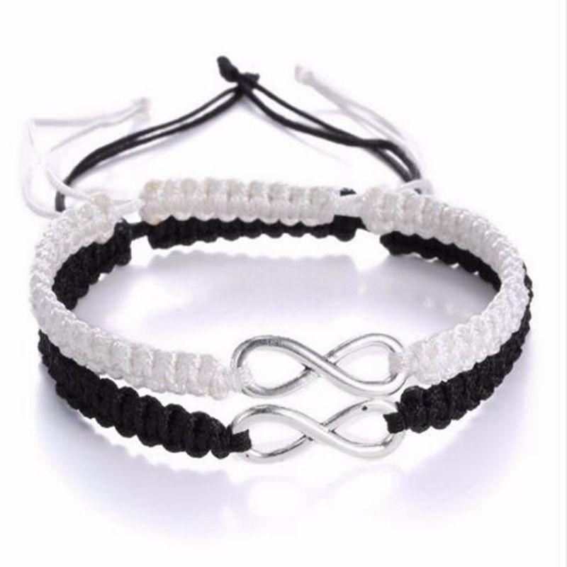 

Charm Bracelets Infinity Handmade Bracelet Set Friendship Love Couples Jewelry