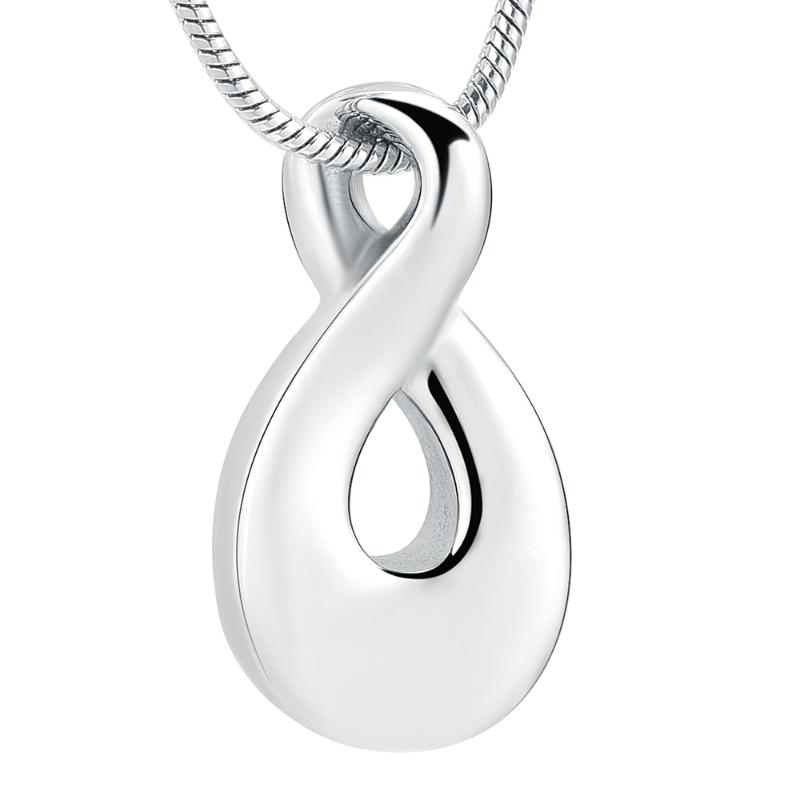 

Infinity Love Cremation Jewelry Pendant Stainless Steel Memorial Jewellery Hold Ashes Keepsake Urn Necklace for Loved Ones