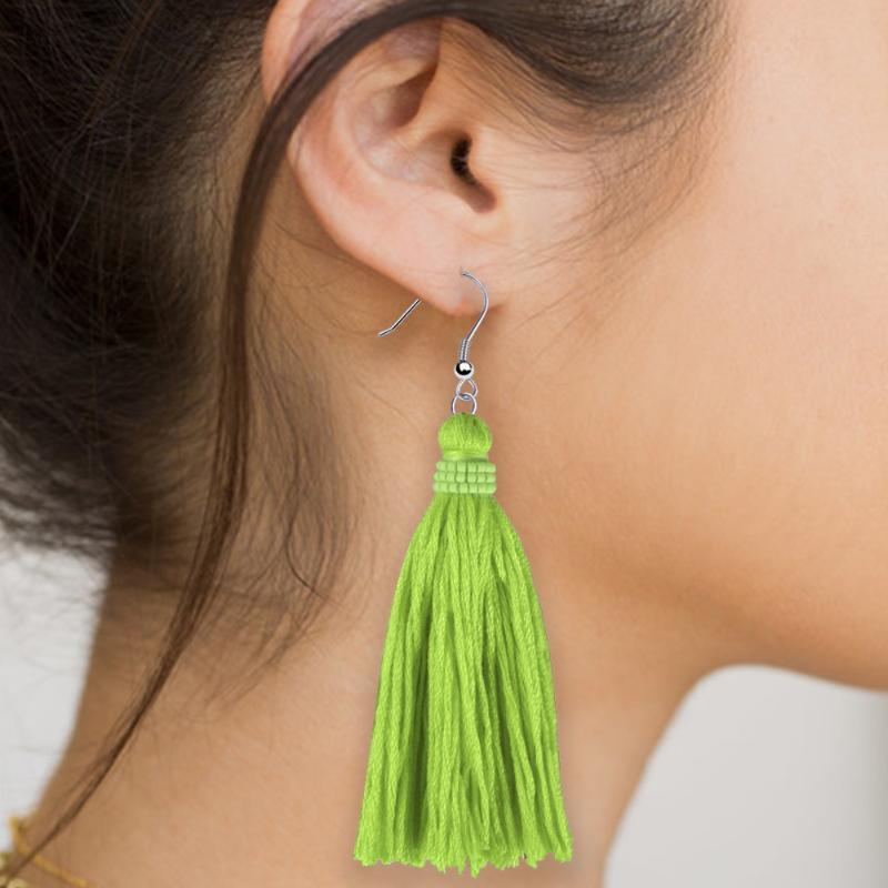 

Kelitch Stud Long Tassel Earrings For Women Jhumka Cute Earrings