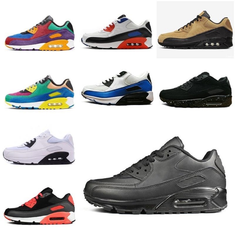 

New classic 90 Men and women casual Shoes Black Red White Sports Trainer Cushion Breathable Sports Shoes DH5-1452148, 16