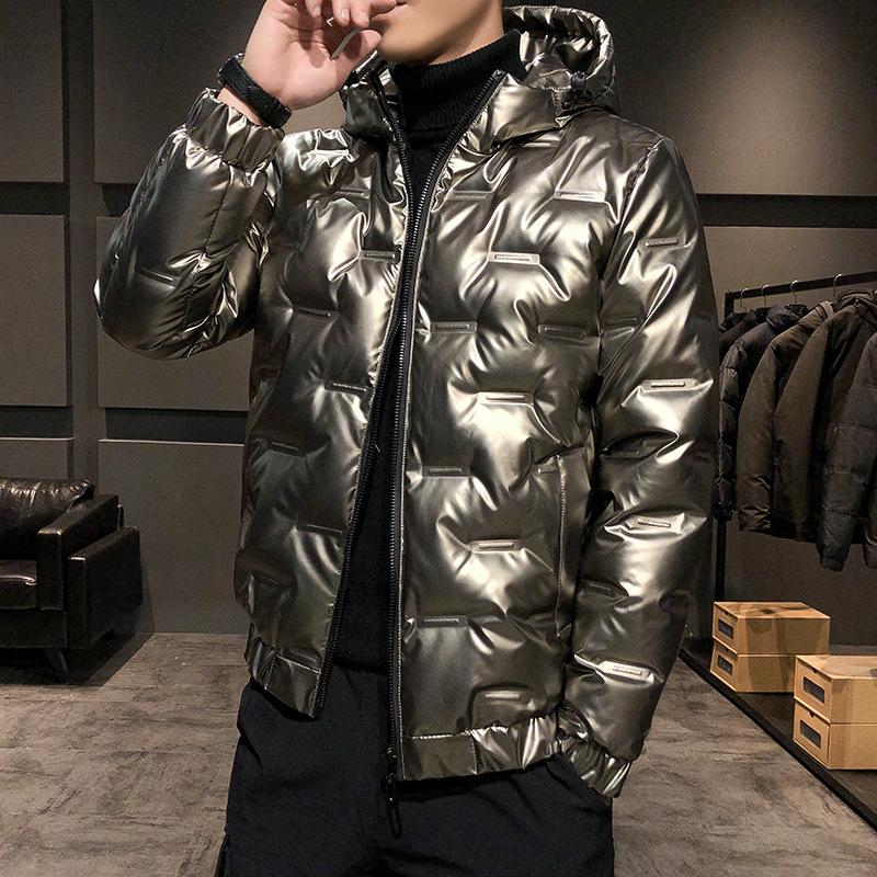 

Antarctic] new winter down jacket short thick duck down warm jacket Korean men's trend, Black